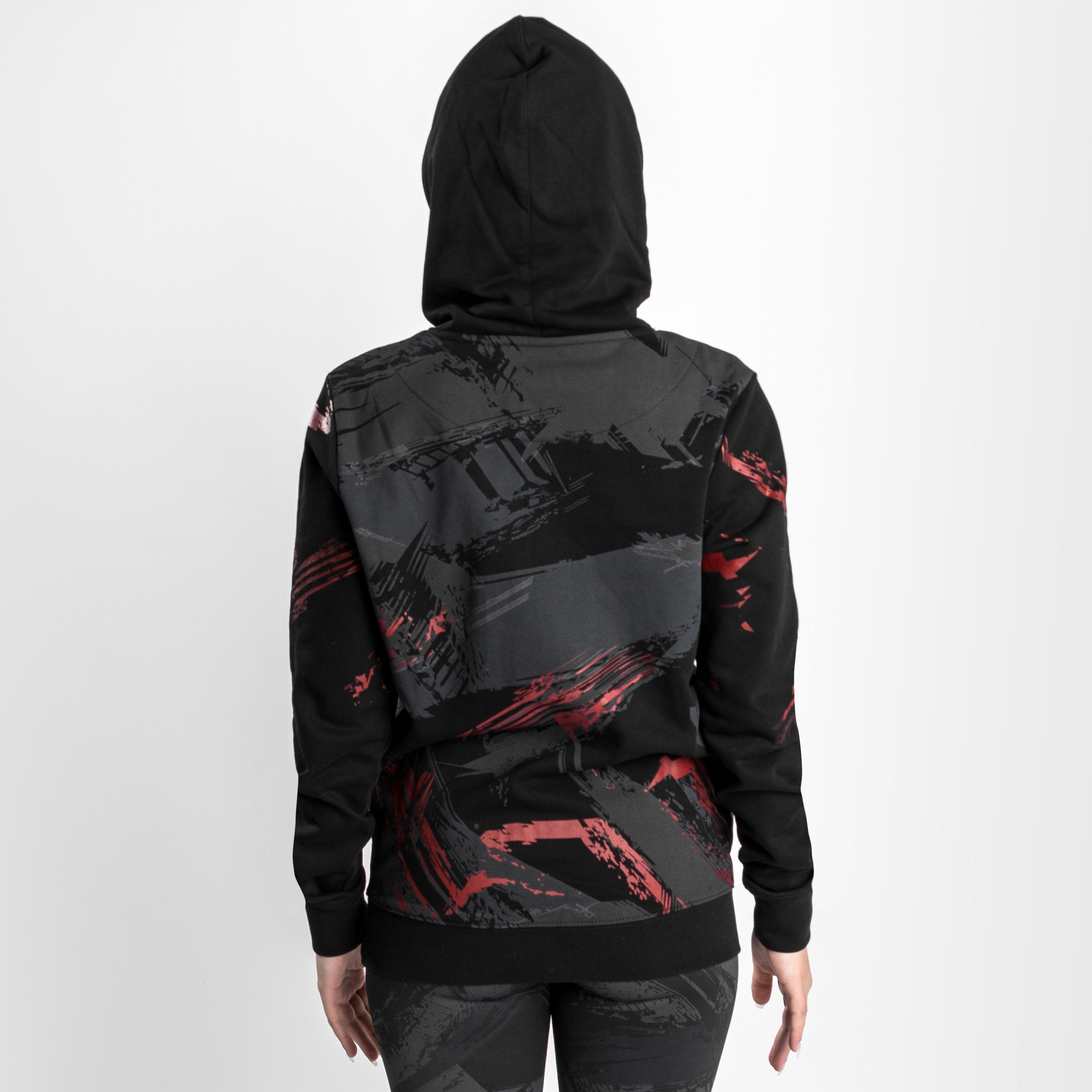 Sweatshirt à capuche pour Femmes UFC Venum Authentic Fight Week 2.0 - Noir/Rouge