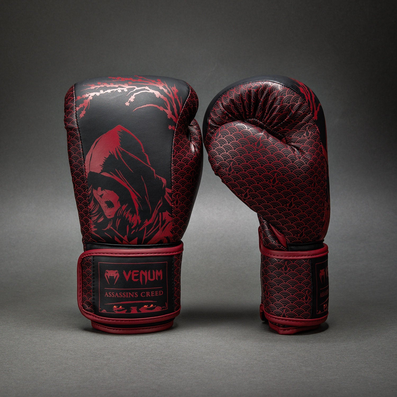Gants de boxe Venum x Assassin's Creed Shadows - Bordeaux/Noir