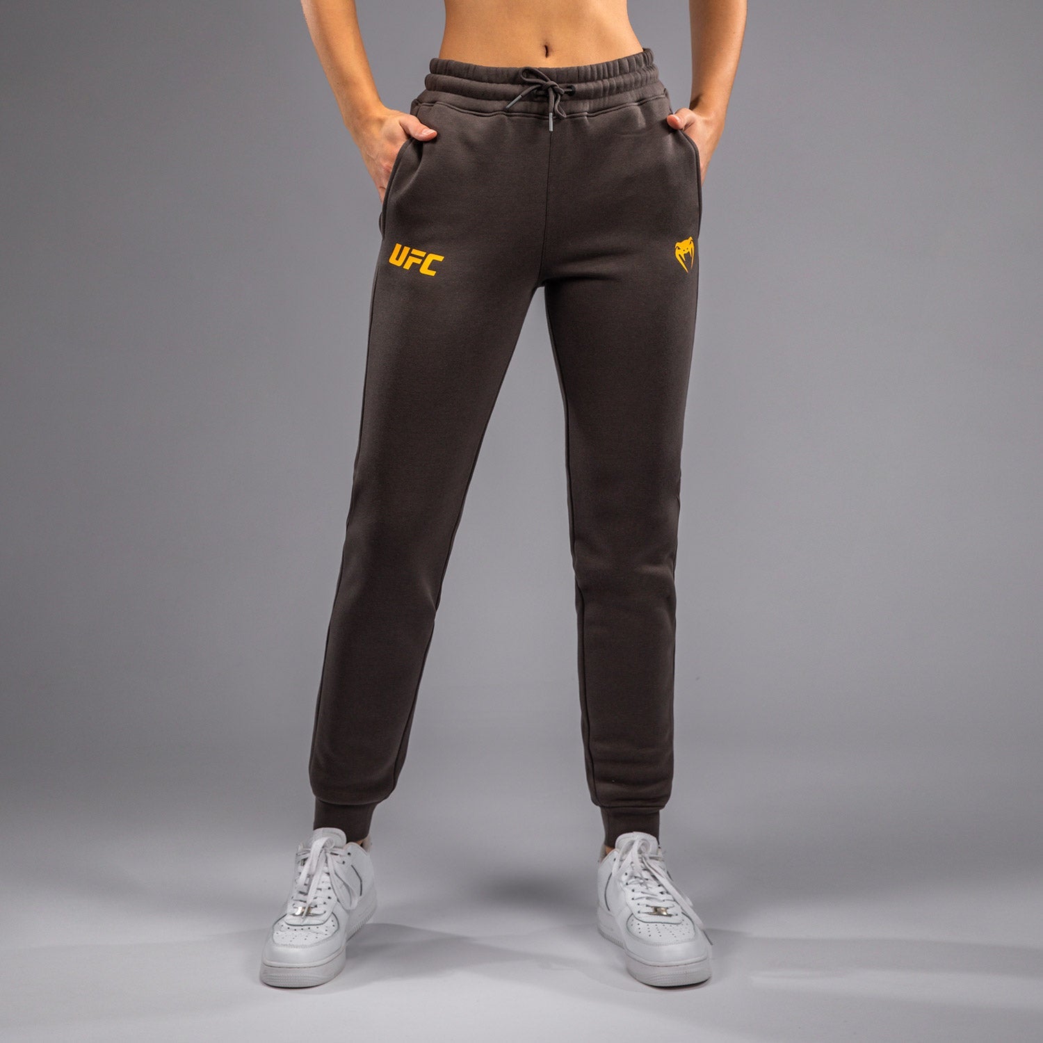 Pantalon en Coton pour Femmes UFC Fusion by Venum Fight Week - Marron Terrestre
