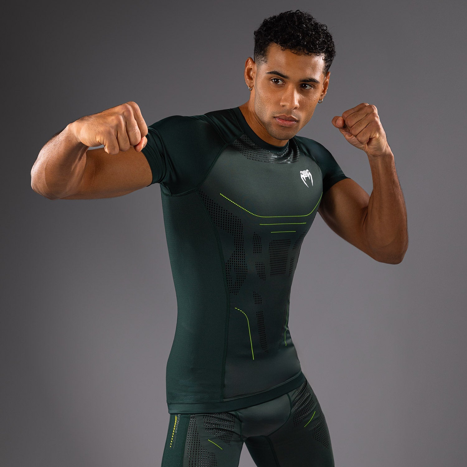 Rashguard Venum Technical 3.0 - Vert Forêt