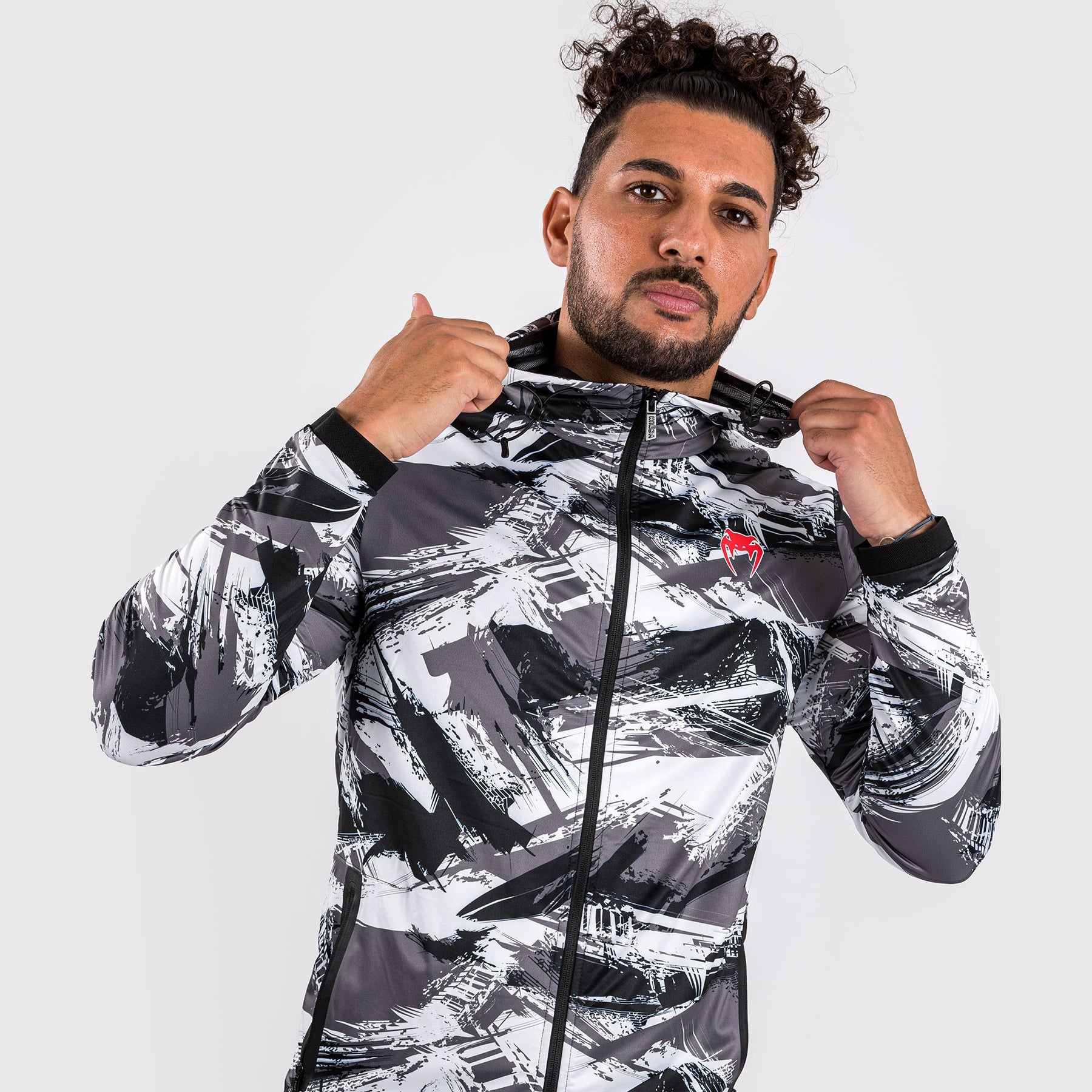 Sweat à capuche Venum Electron 3.0 - Gris/Rouge