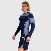 Rashguard À Manches Longues pour Hommes Venum Tempest - Bleu Marine/Bleu