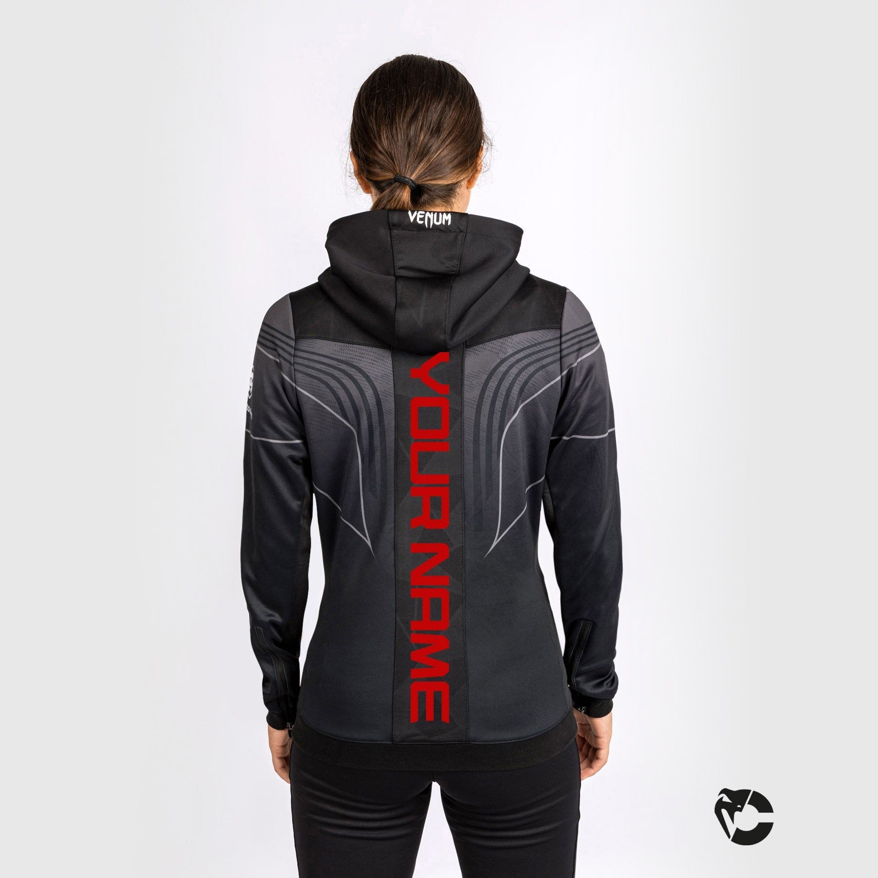 Sweatshirt Femme Personnalisé UFC Venum Authentic Fight Night 2.0 - Noir