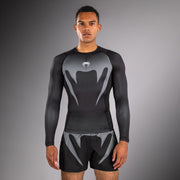 Rashguard Venum No Gi - Noir/Gris Argenté