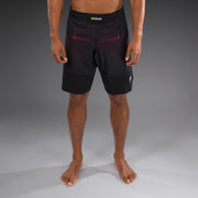 Short de Combat Venum G-Fit Air pour Hommes - Noir Profond/Rouge Feu