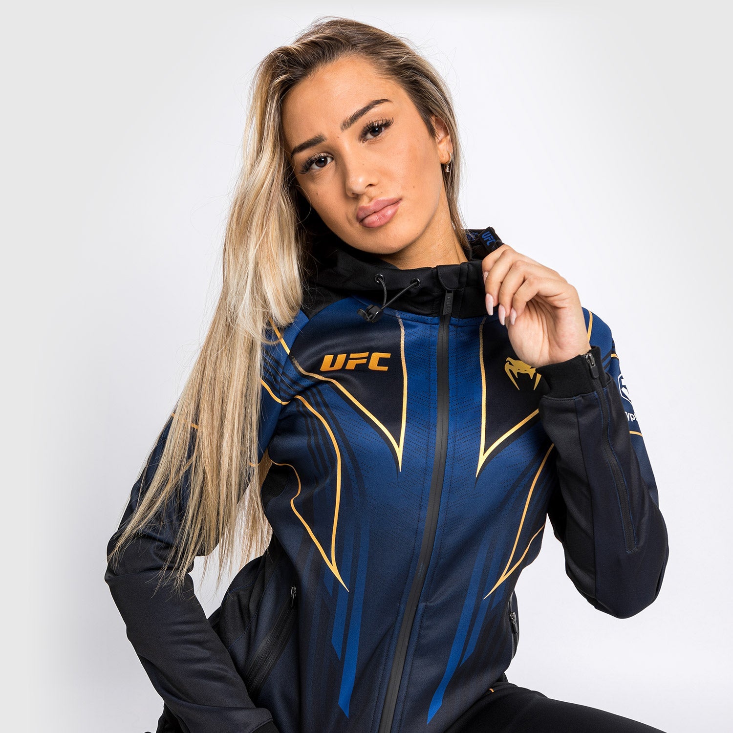 Sweatshirt à Capuche Femme UFC Venum Authentic Fight Night 2.0 - Midnight Edition - Champion