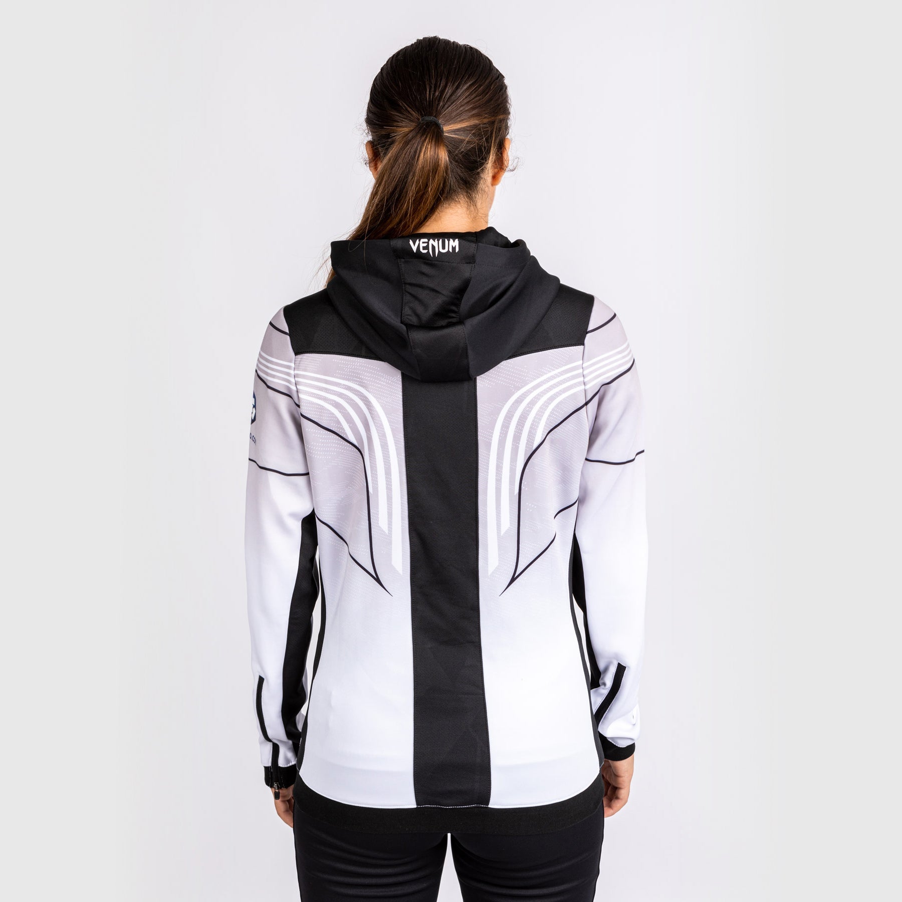 Sweatshirt à Capuche Femme Personnalisé UFC Venum Authentic Fight Night 2.0 - Blanc