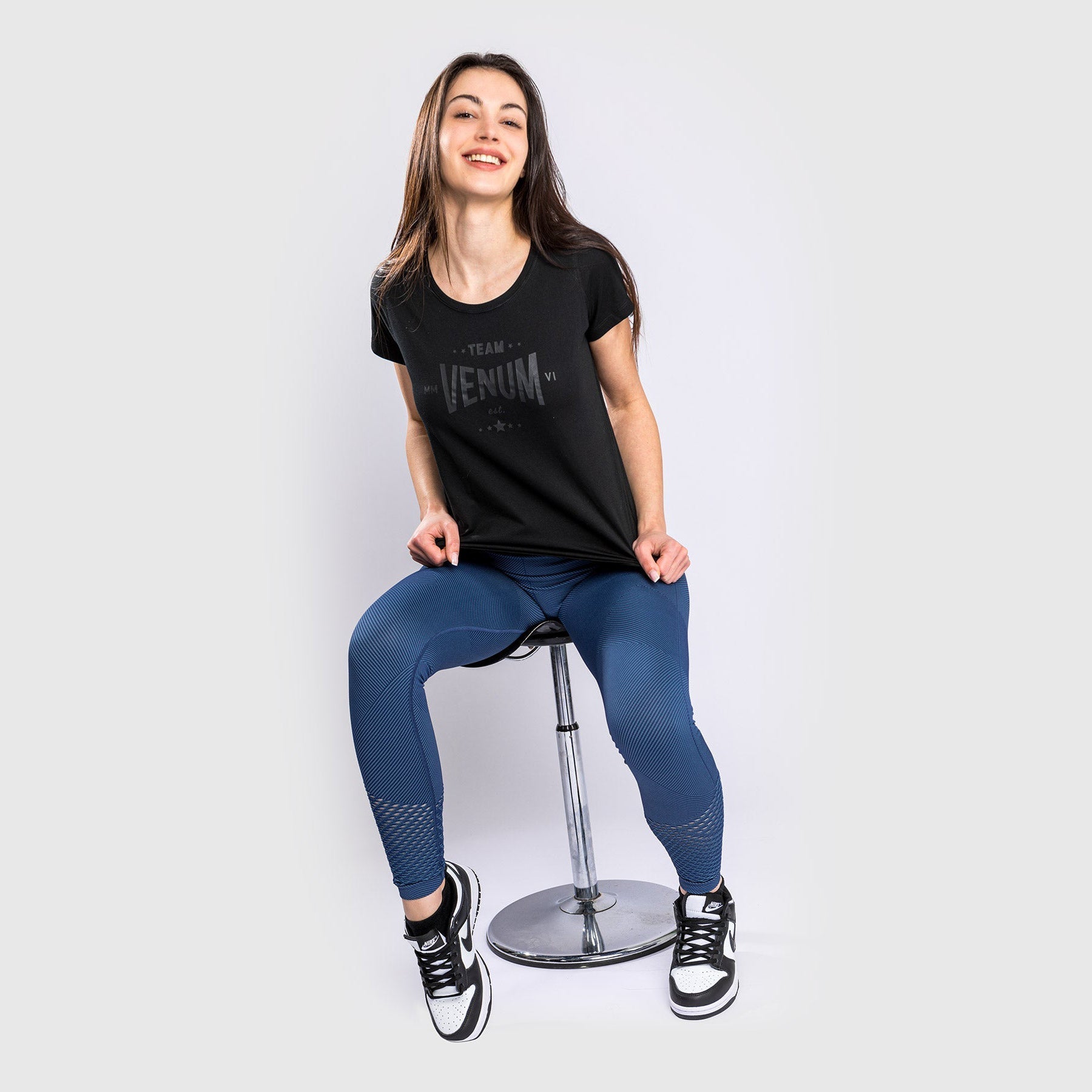 T-Shirt Venum Team 2.0 - Pour Femmes - Noir/Noir