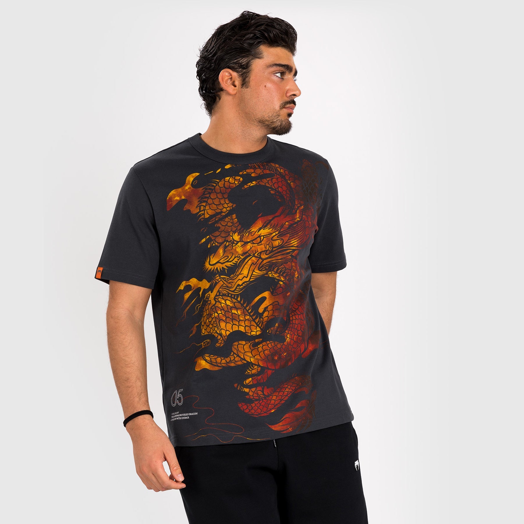 T-shirt Venum Dragon's Flight - Rouge Volcanique