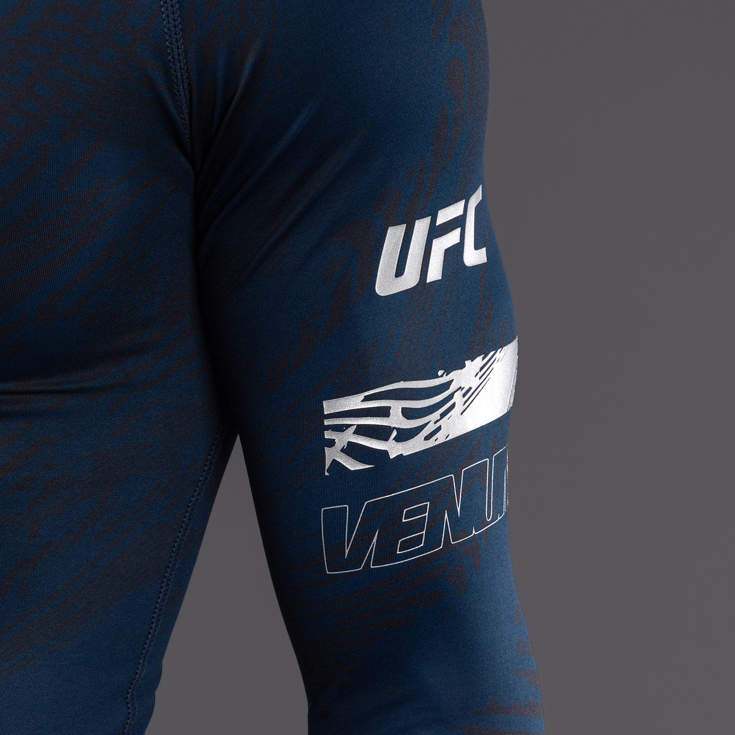 Rashguard Performance à Manches Longues pour Hommes UFC Fusion by Venum Fight Week - Bleu Océanique
