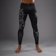 Pantalon de Compression pour Hommes Venum Gladiator 5.0 - Noir/Argent