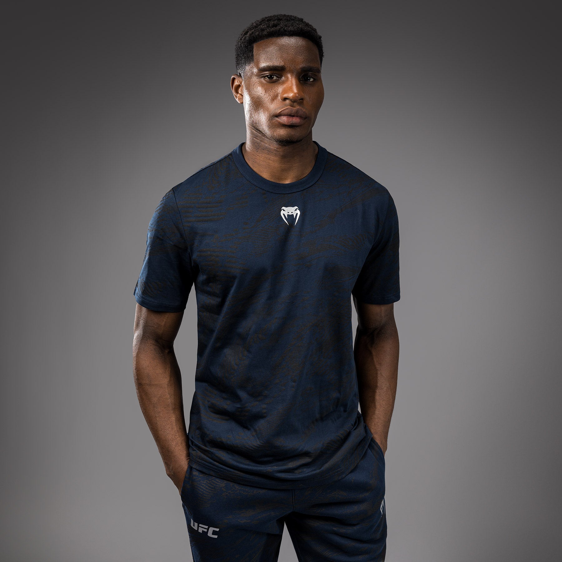 T-shirt UFC Fusion by Venum Fight Week - Bleu Océanique