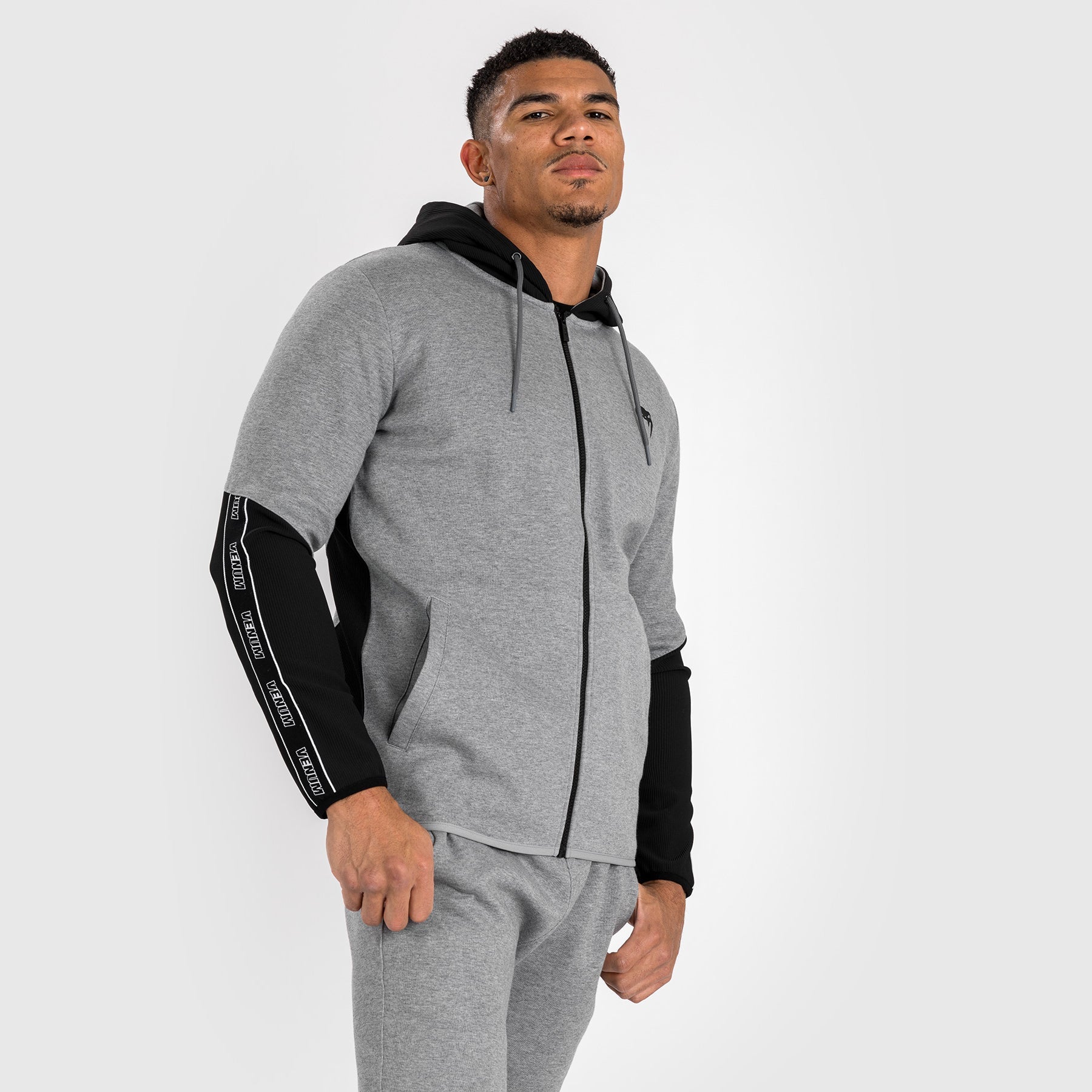 Sweat à capuche pour Hommes Venum Contender 4.0 - Gris chiné/Noir