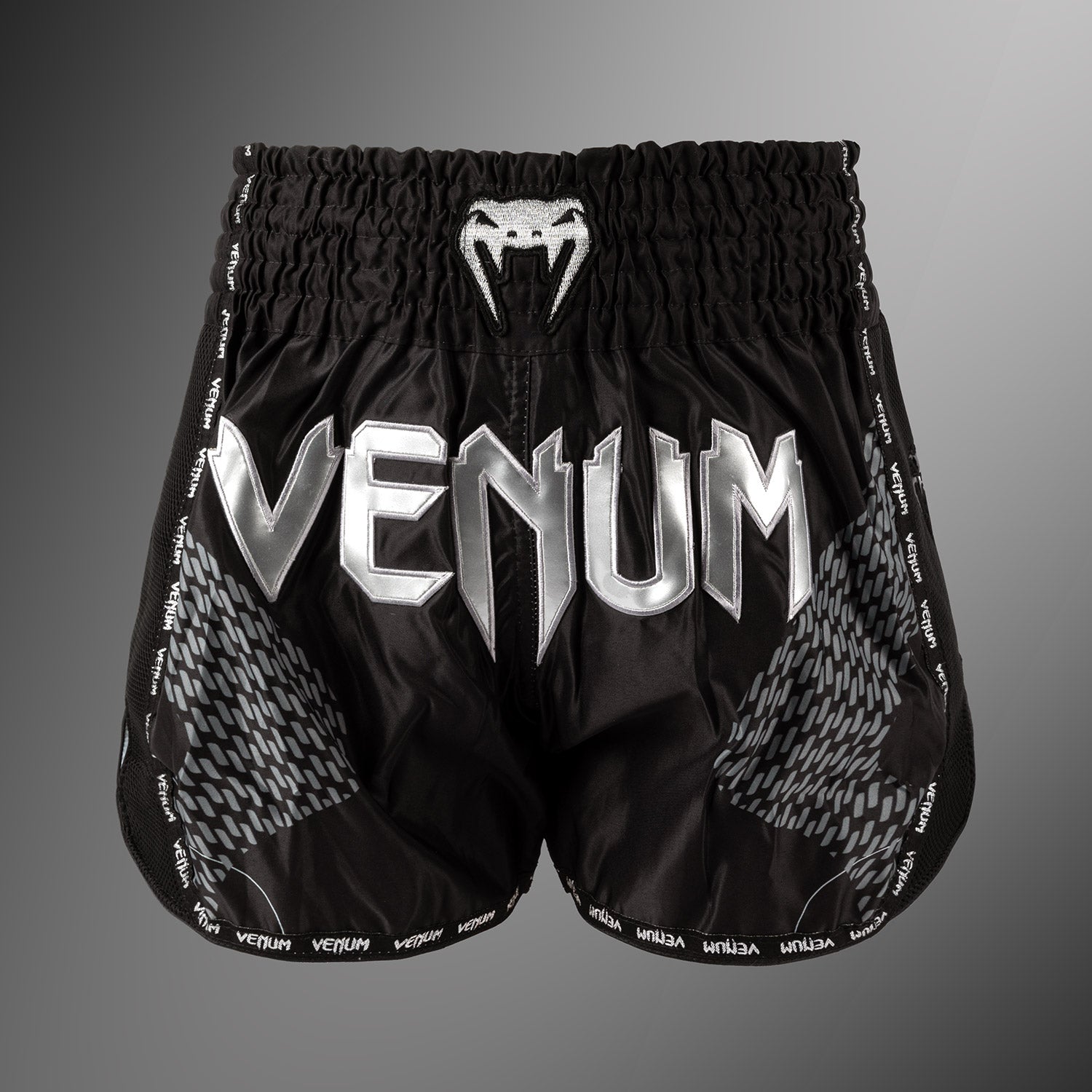 Short de Muay Thai Venum Nexus – Noir/Argent