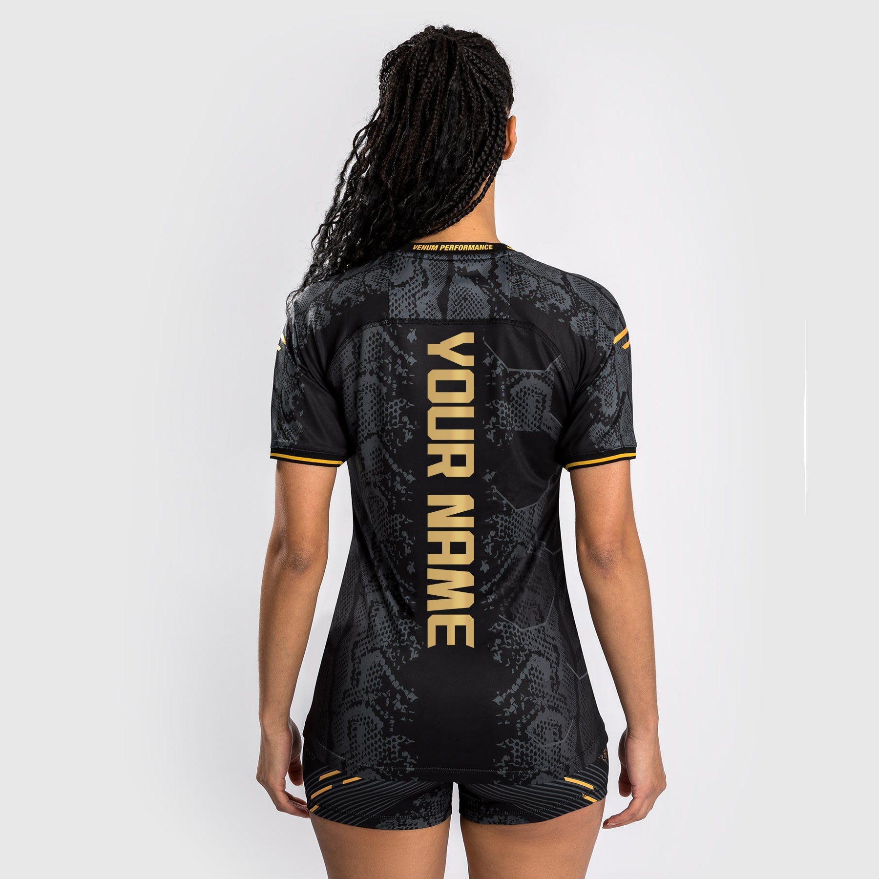 T-shirt Technique Personnalisé pour Femmes UFC Adrenaline by Venum Authentic Fight Night - Champion