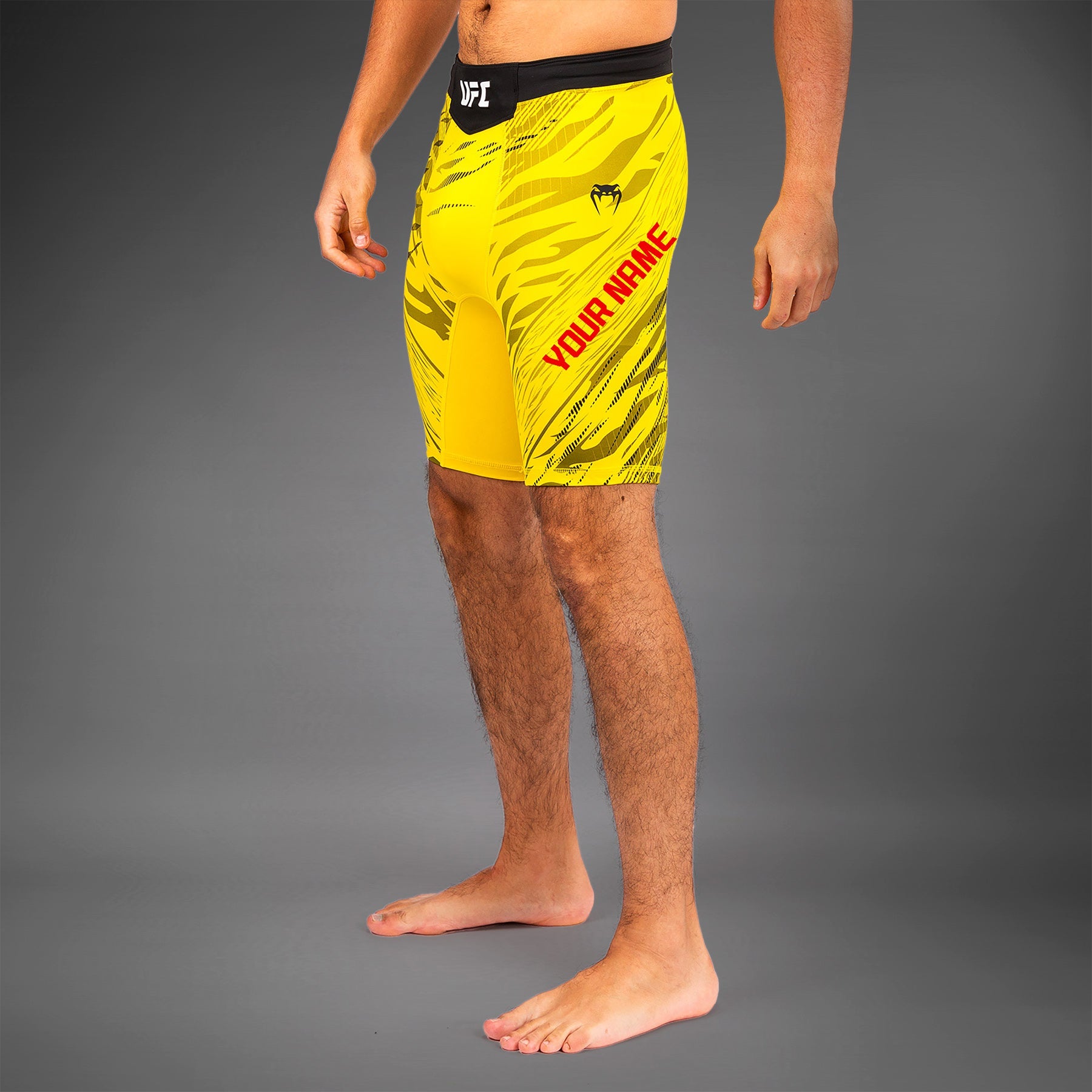 Shorts Vale Tudo pour Hommes UFC Fusion by Venum Personnalisé Authentic Fight Night - Jaune