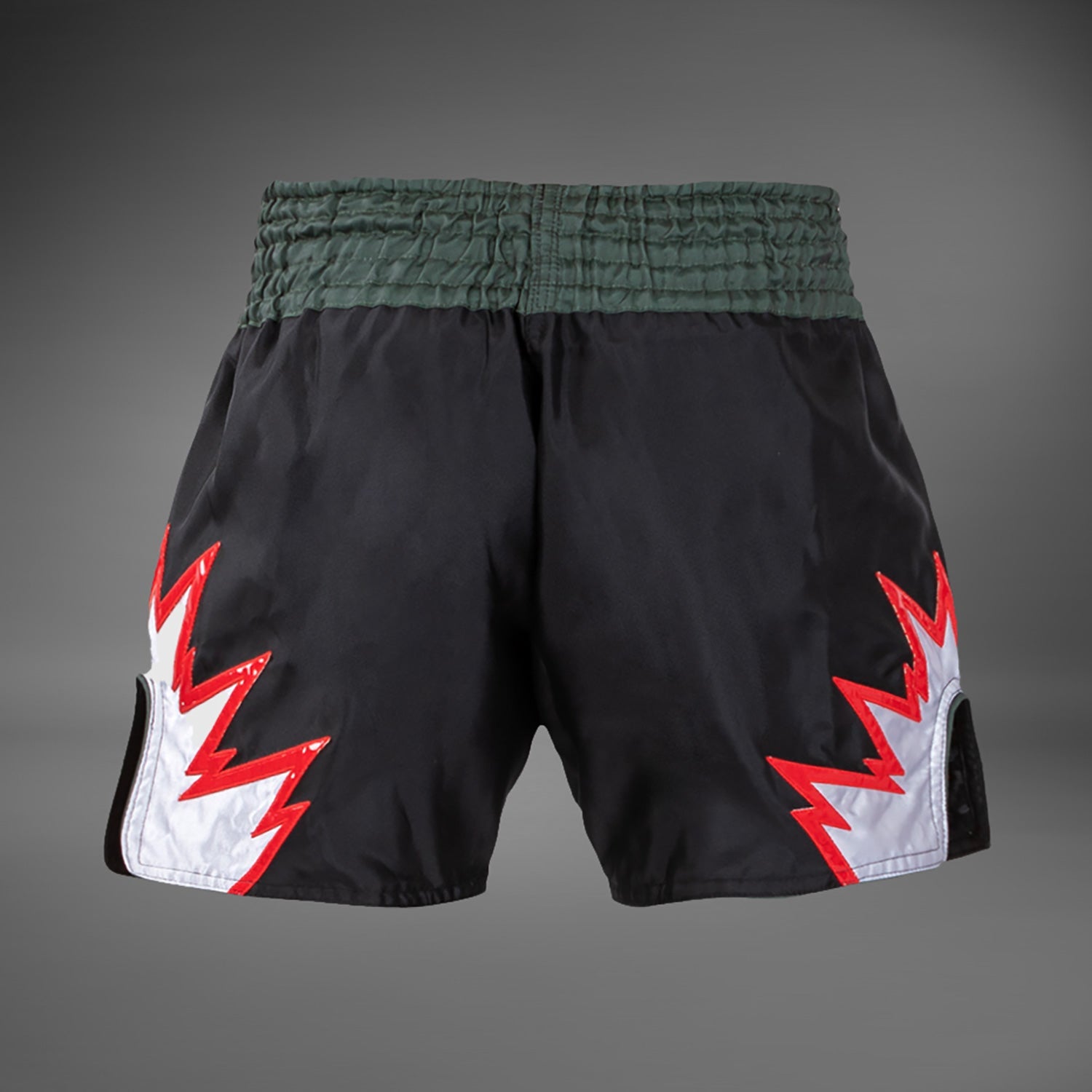 Shorts de Muay Thai Venum Inferno - Noir Profond/Kaki