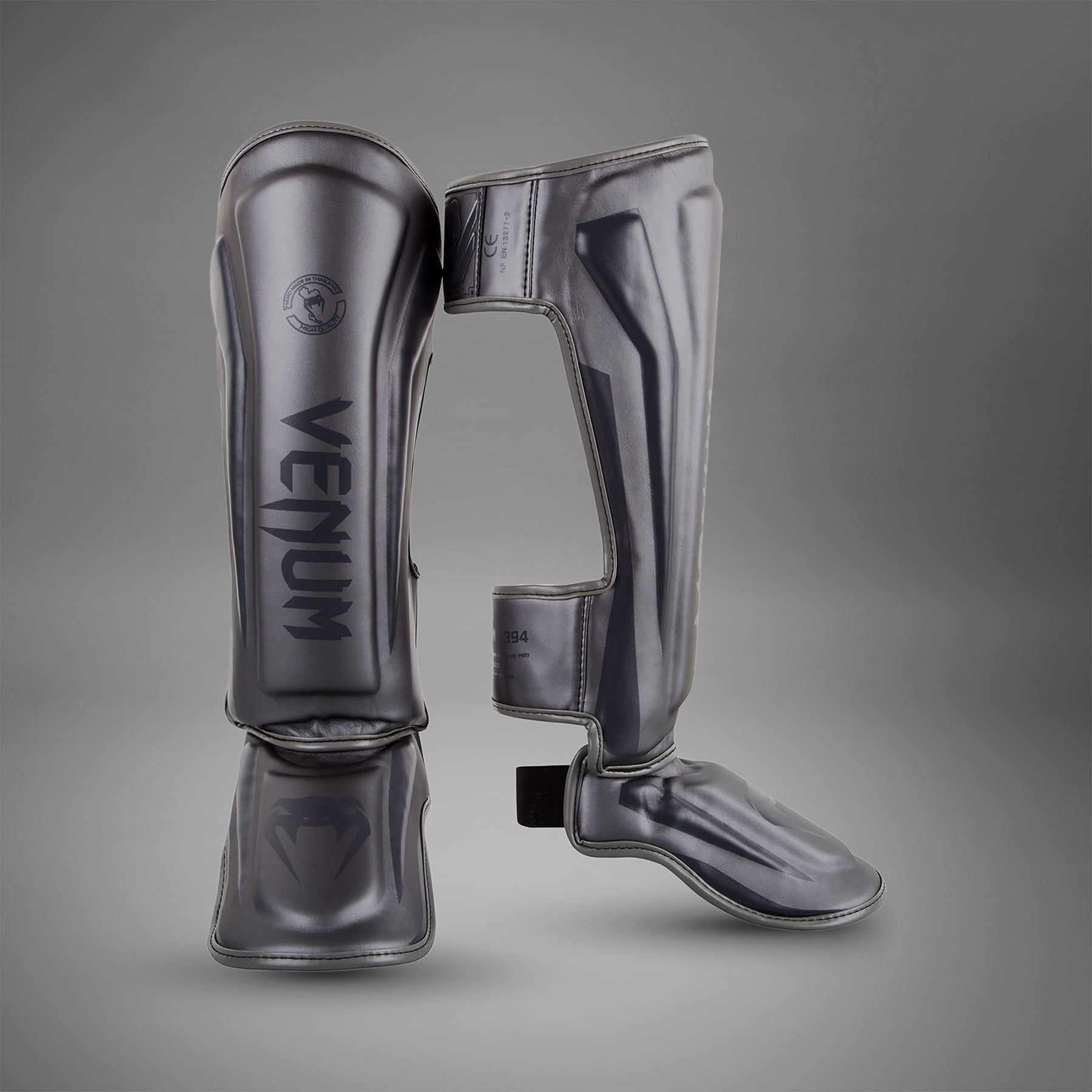 Protège-tibias Venum Elite - Gris