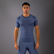 Rashguard à Manches Courtes Venum G-Fit Air pour Hommes - Bleu Brumeux