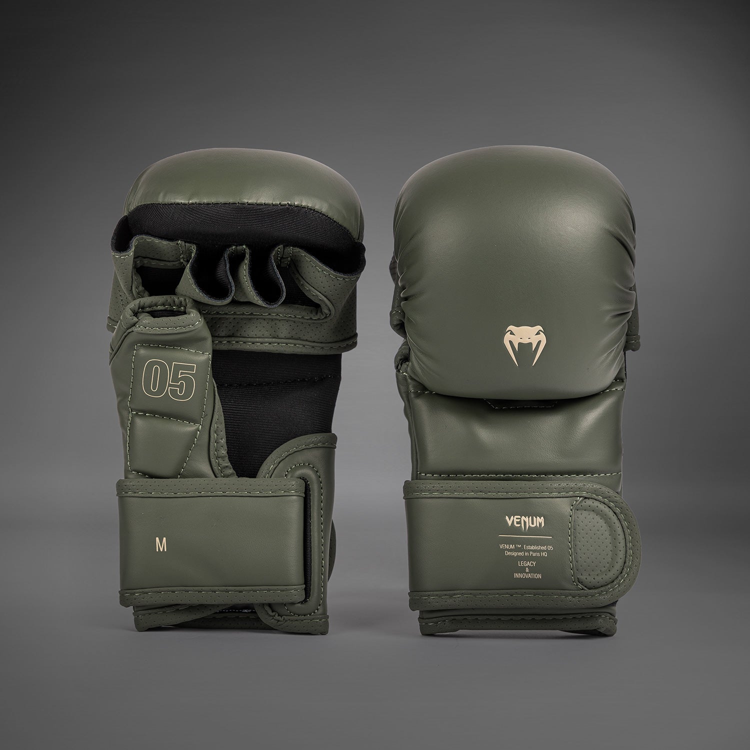 Gants de Sparring MMA Venum Impact Evo - Vert Militaire