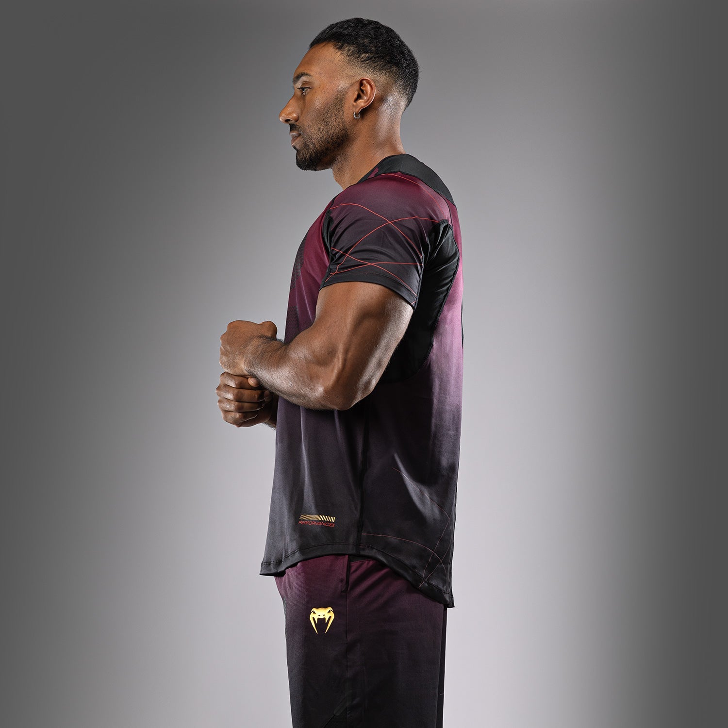 T-Shirt Dry-Tech Venum Tactical XT- Noir/Bordeaux/Or