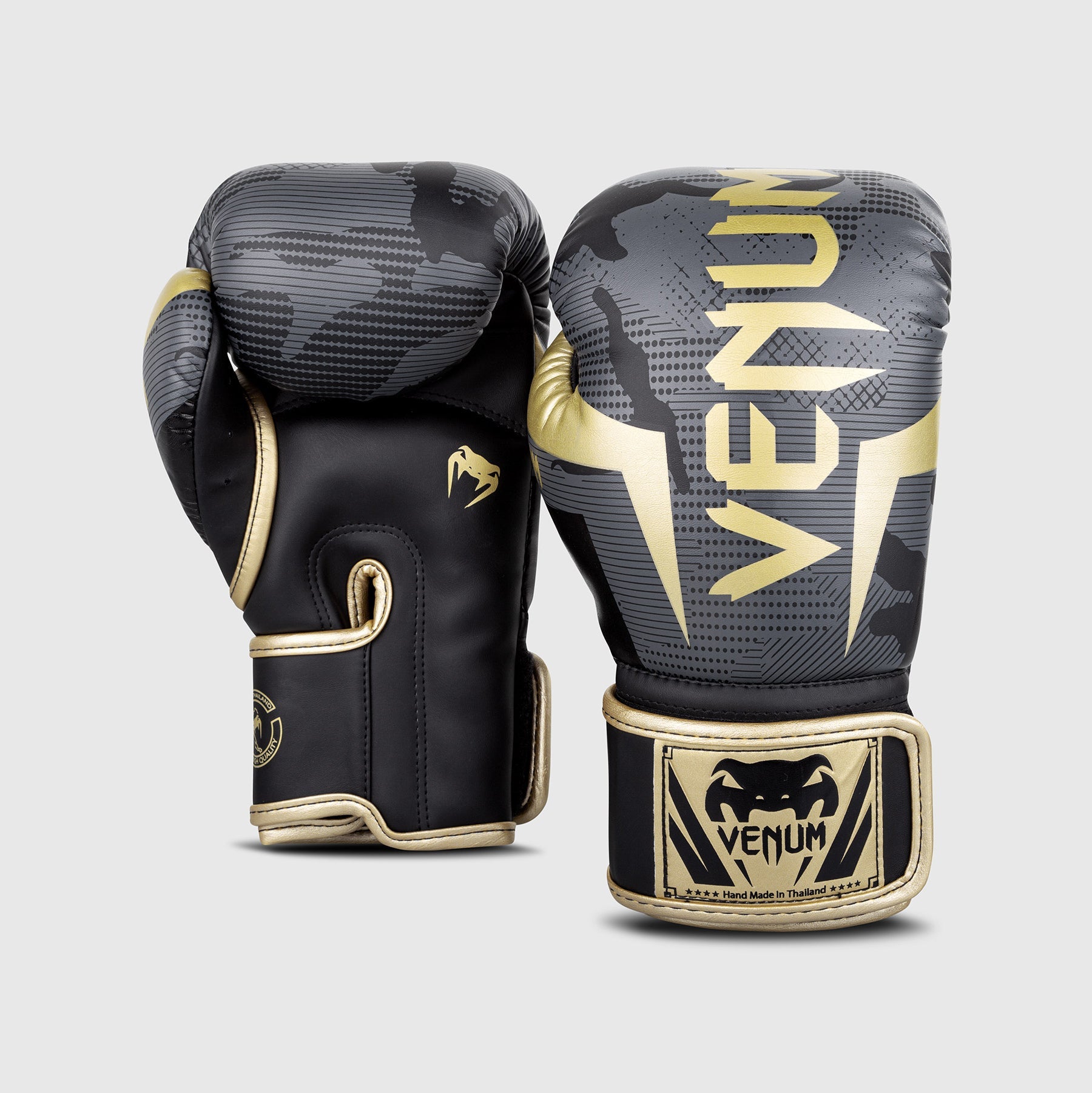 Gants de boxe Venum Elite – Camo/Or