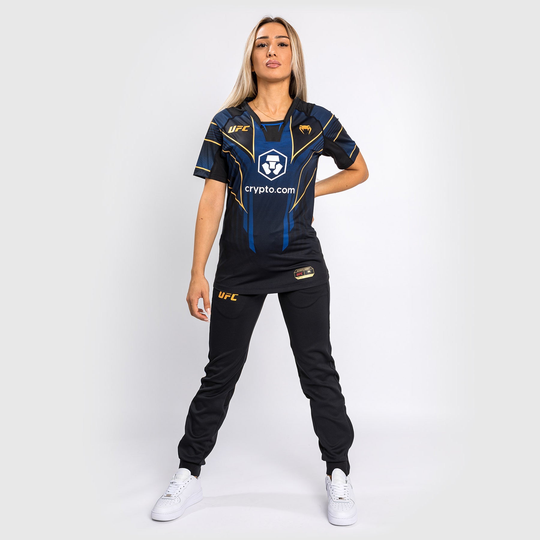 T-shirt Technique Femme UFC Venum Authentic Fight Night 2.0 - Midnight Edition - Champion