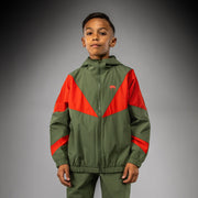 Veste de survêtement pour Enfants Venum Vectra - Vert Militaire/Orange