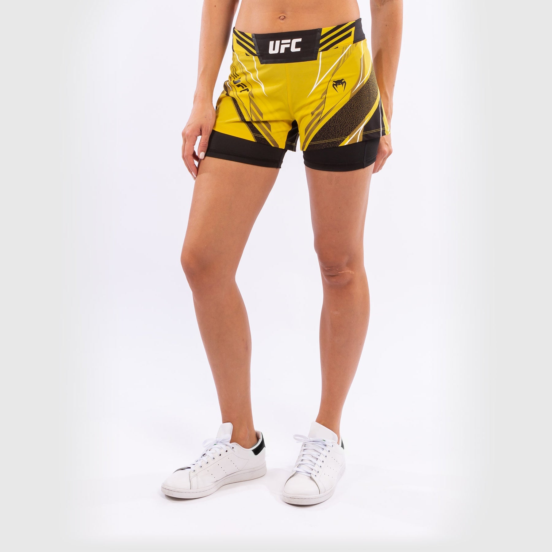Fightshort Femme UFC Venum Authentic Fight Night - Coupe Courte - Jaune