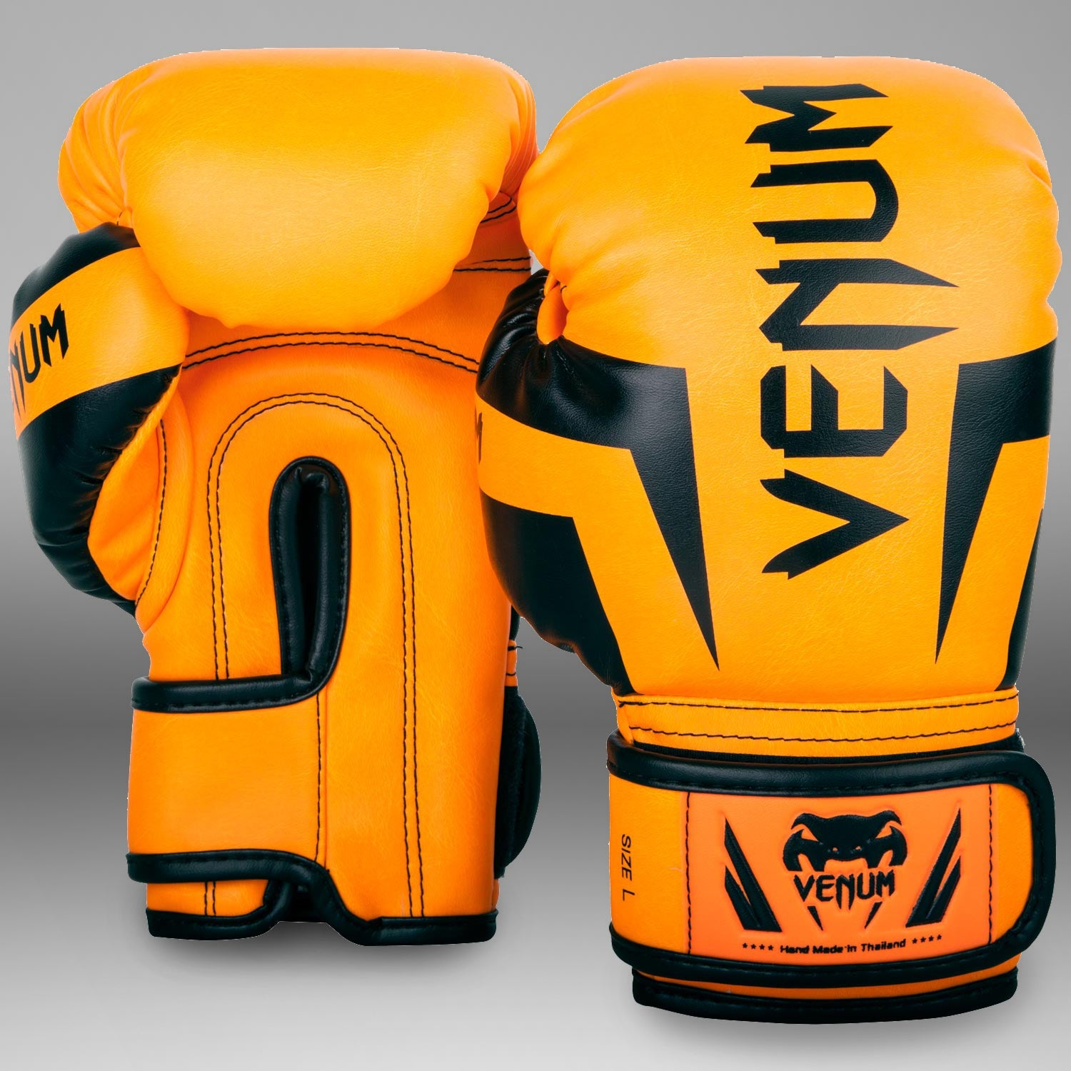 Gants de boxe enfant Venum Elite – Orange Fluo