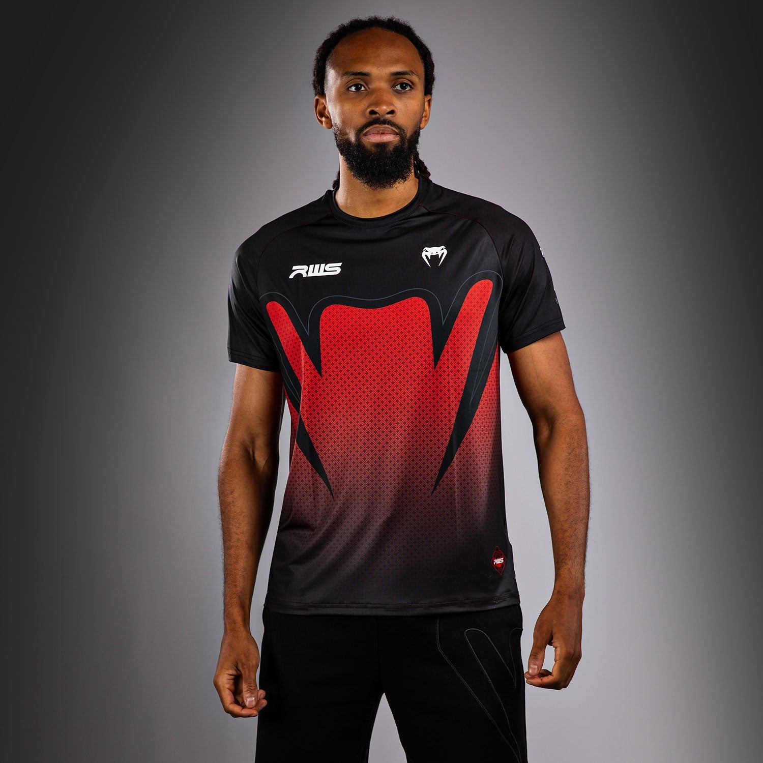 T-shirt Dry-Tech Homme Venum x RWS 2.0 – Noir/Rouge