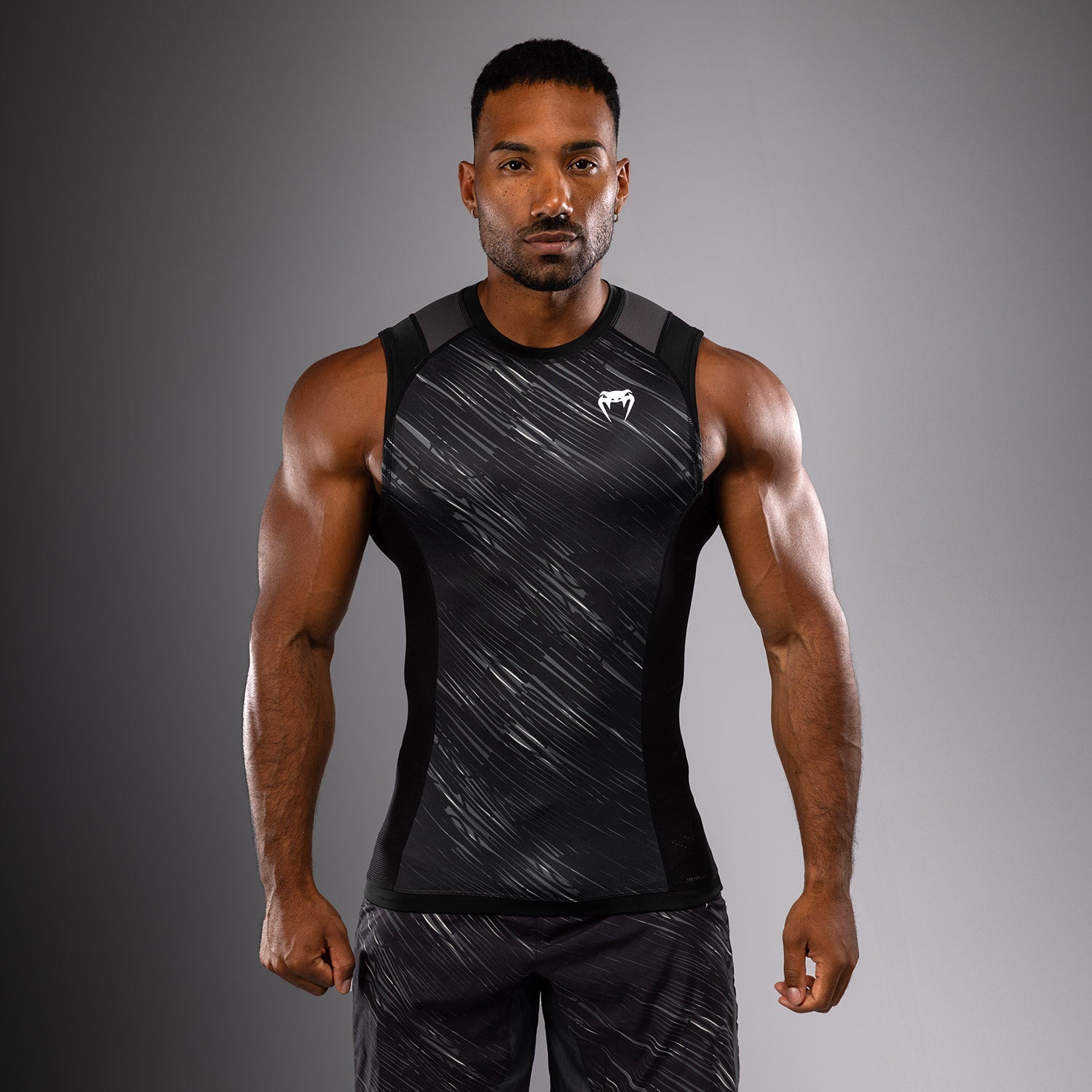 Rashguard Sans Manches Venum Rapid - Noir/Gris Orage