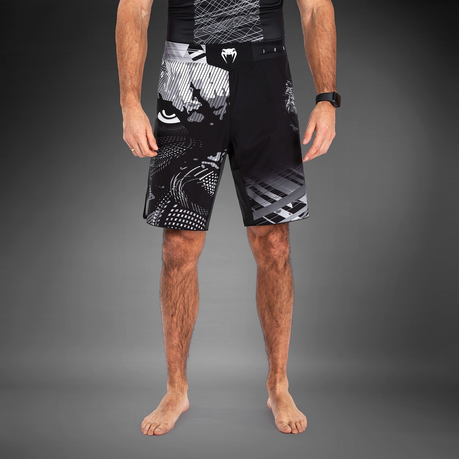 Short de Combat Venum Gorilla Jungle - Noir/Blanc
