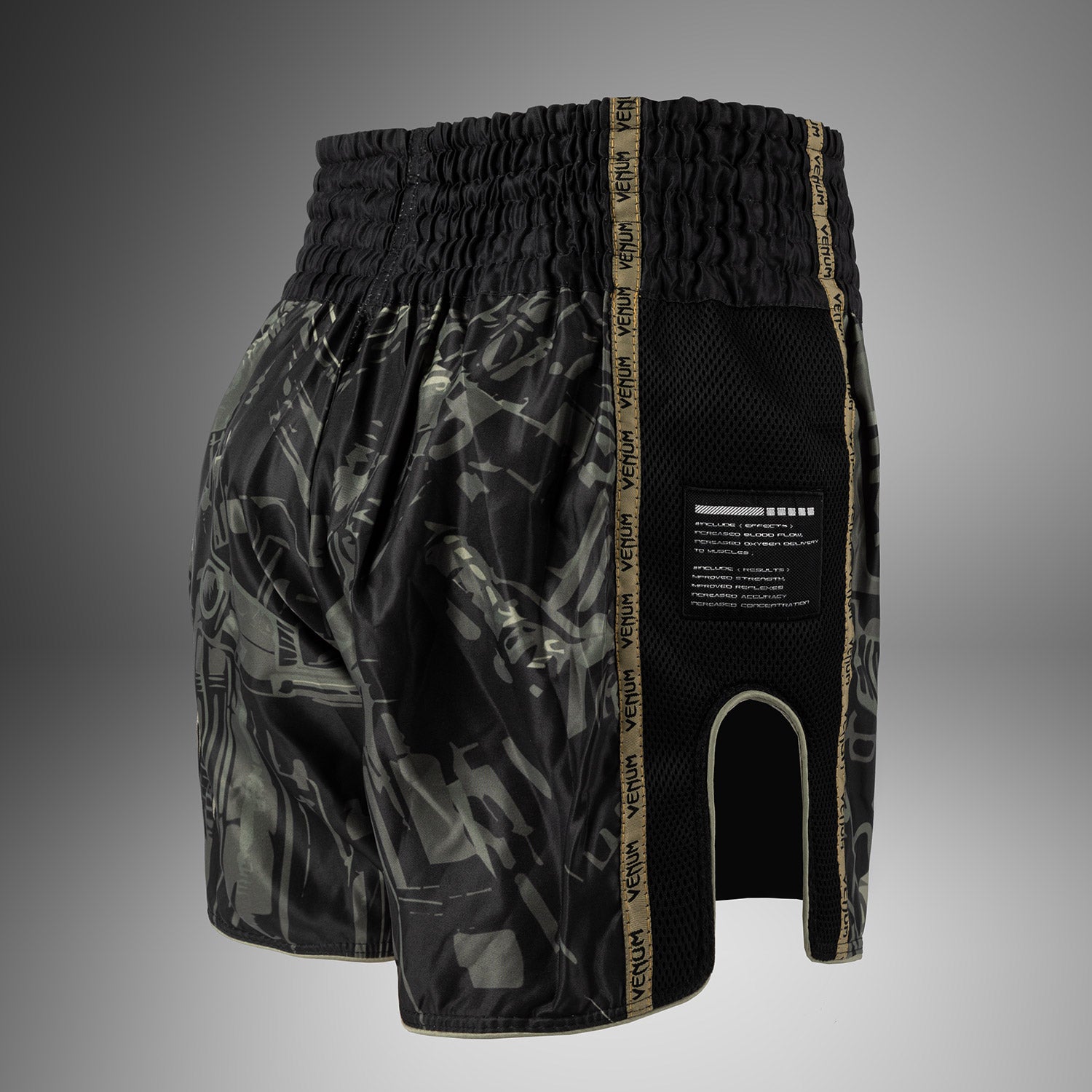 Short de Muay Thai Venum Invader - Noir/Sable