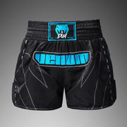 Short de Muay Thai Venum x Dua - Noir/Bleu électrique