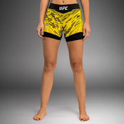 Shorts de Combat pour Femmes UFC Fusion by Venum Authentic Fight Night - Jaune