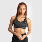 Brassière de sport Venum Monogram - Noir/ Rose or