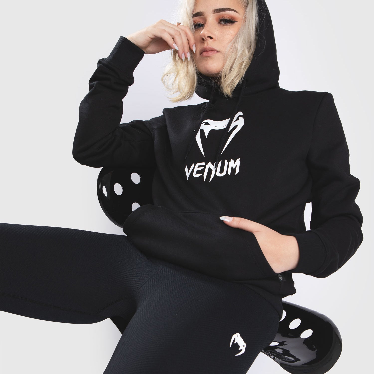 Sweatshirt à Capuche Venum Classic - Pour Femmes - Noir