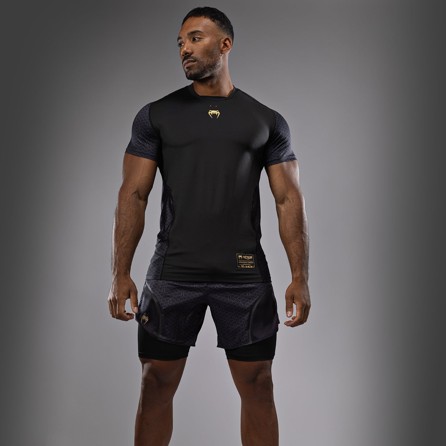 T-shirt Dry-tech Venum x Assassin’s Creed Shadows - Or Noir